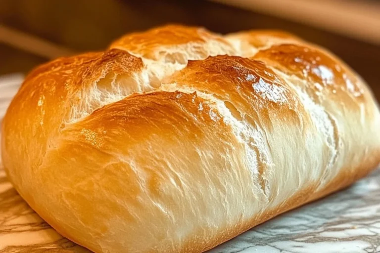 Freshly baked homemade bread ready to serve