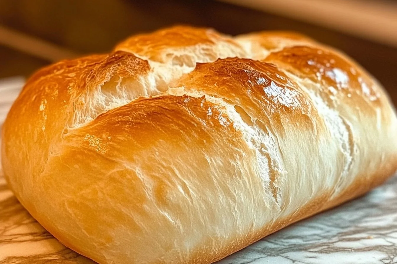Freshly baked homemade bread ready to serve
