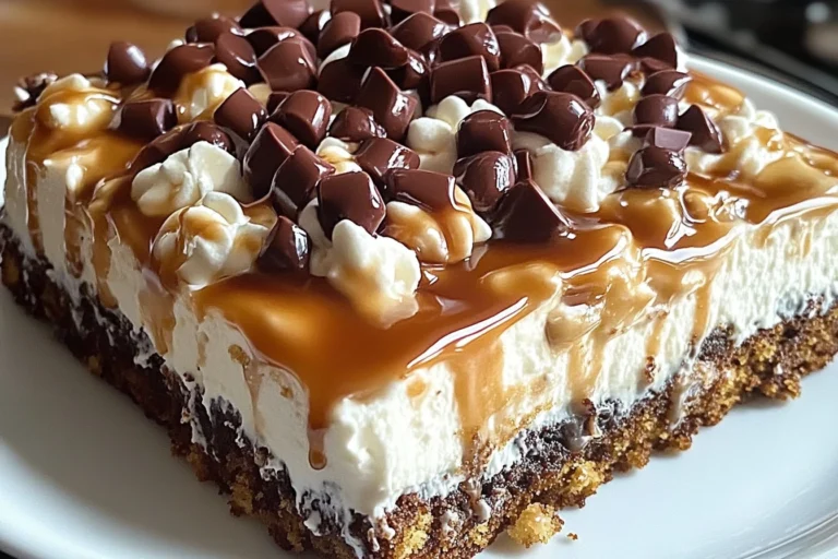 Decadent Better Than Sex Cake with layers of chocolate and whipped cream