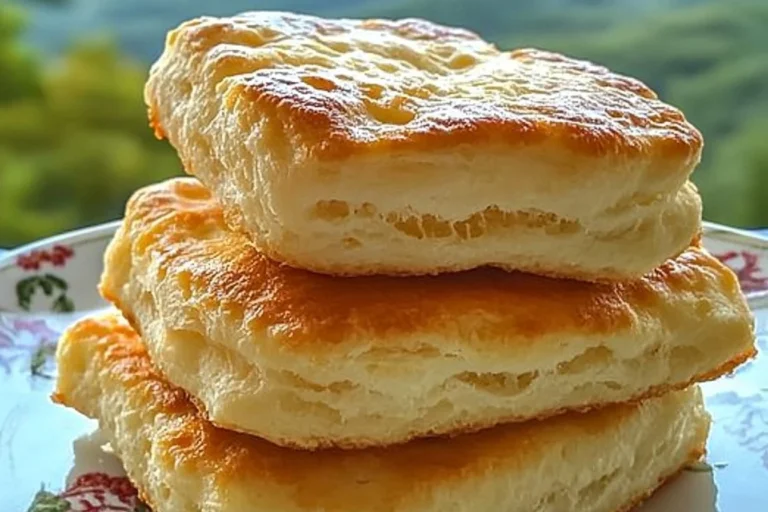 Deliciously flaky and soft billion-dollar buttery biscuits on a wooden table