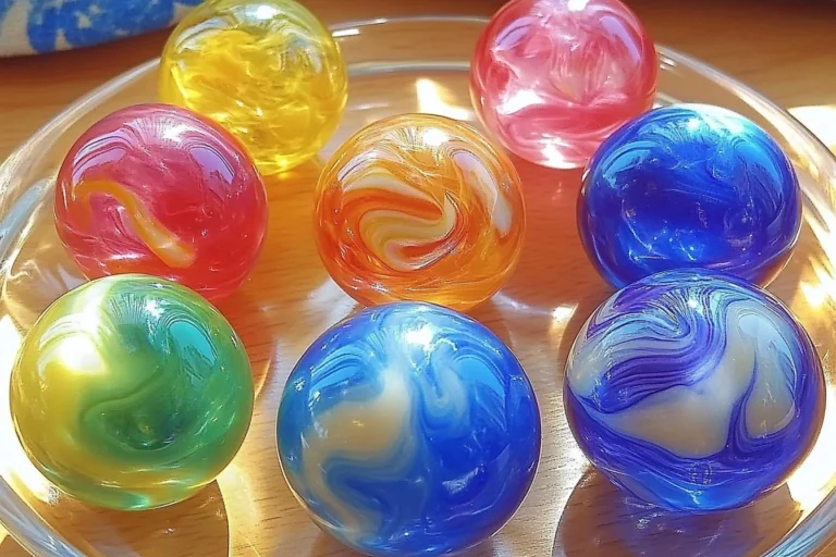 A collection of colorful bouncing rainbow balls for fun and play.