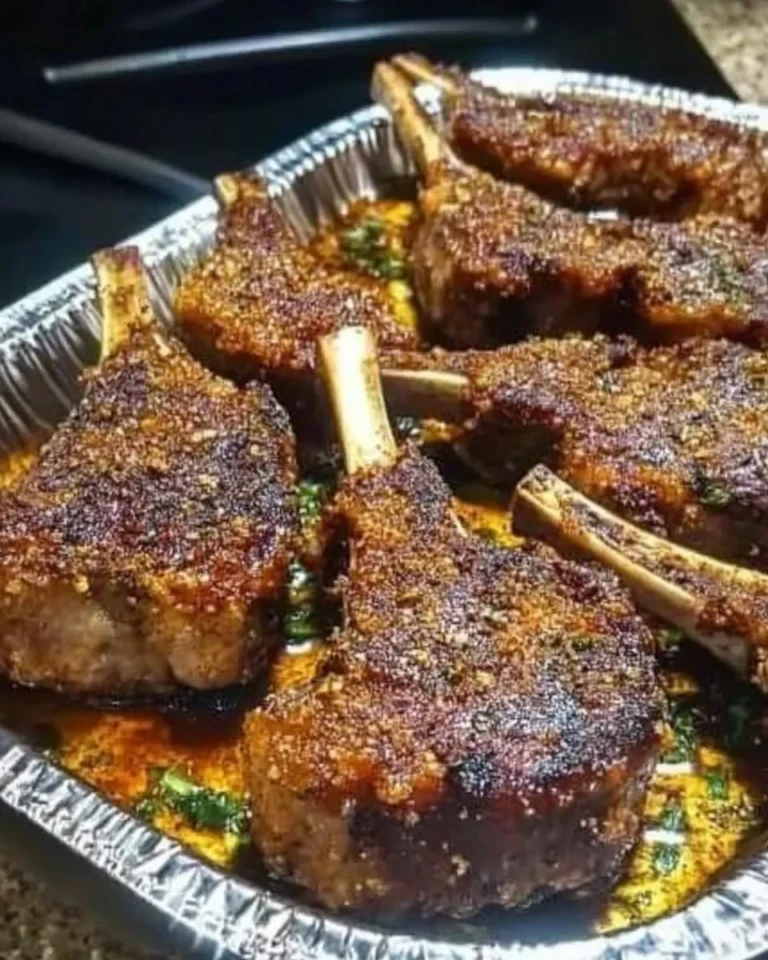 Crispy breaded lamb chops served with sides