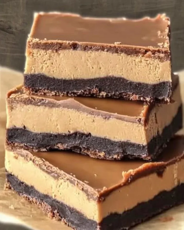 Delicious homemade Buckeye Bars with chocolate and peanut butter layers