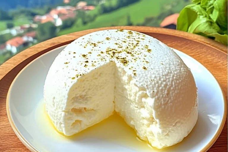 Homemade fresh cheese recipe ingredients and preparation