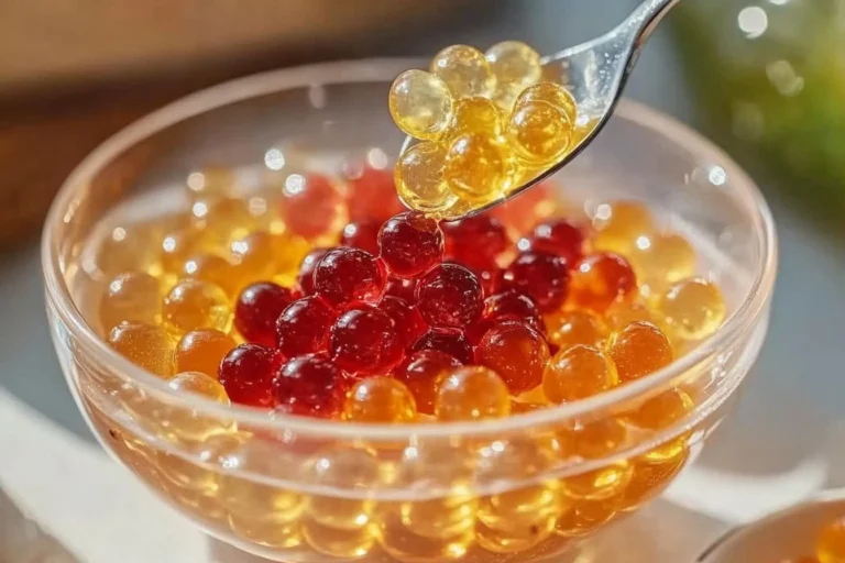 Colorful Popping Boba in a dessert bowl, ready to enhance your favorite drinks