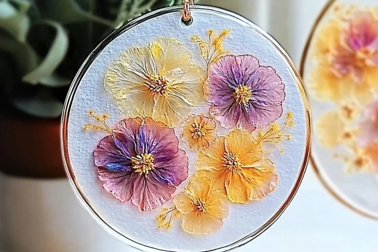 Beautiful pressed flower art showcasing vibrant blooms in unique designs.