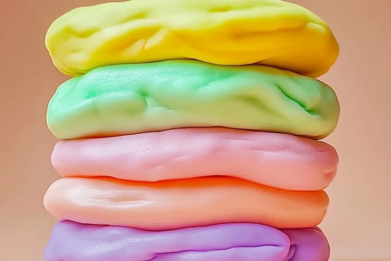 Vibrant and colorful play dough for creative children's activities