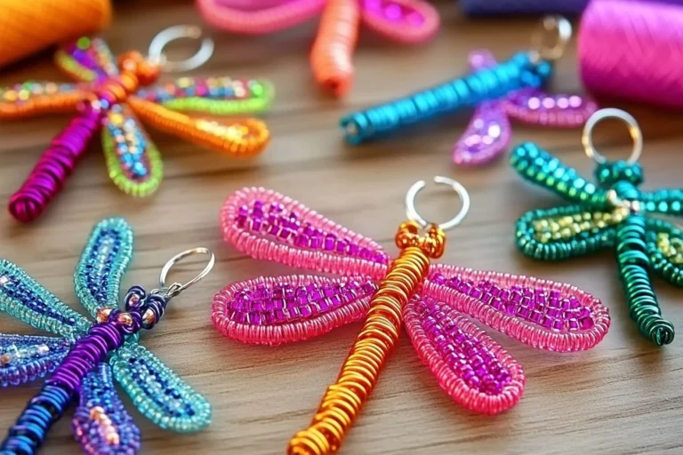 Handcrafted DIY dragonfly keychains for unique gifts and personal accessories