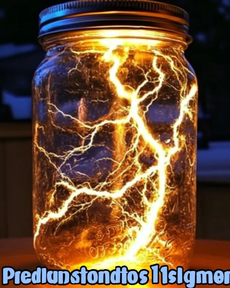 DIY lightning storm in a jar experiment for kids and science lovers