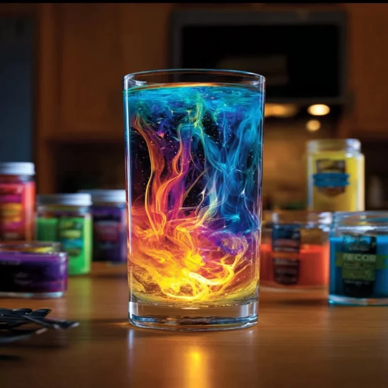 Colorful fireworks displayed in a cup for a festive celebration.