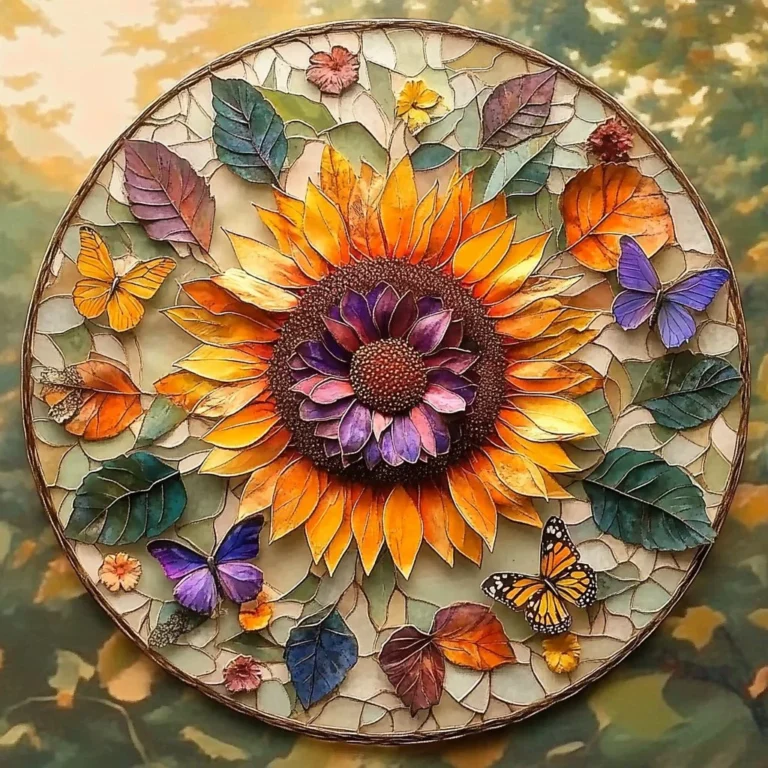 Artistic flower pressing showcasing vibrant pressed flowers in decorative display.