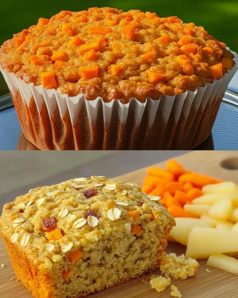 Oatmeal, Apple, and Carrot Muffins