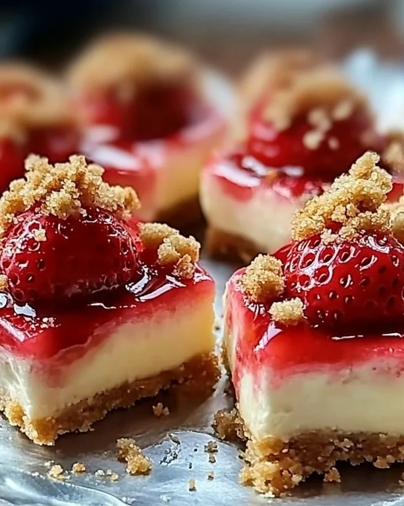 Strawberry Crunch Cheesecake Bites