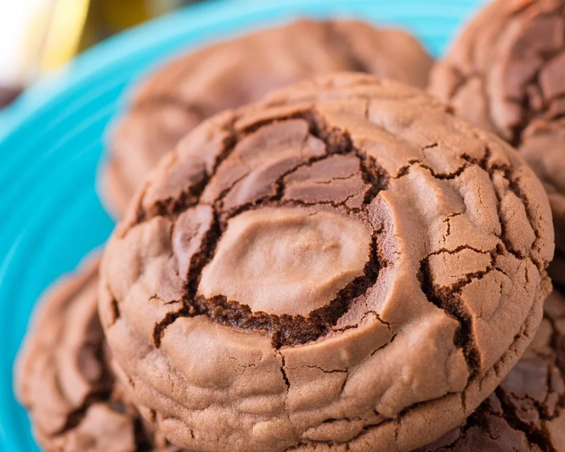 Delicious cookies made from brownie mix loaded with chocolate chips.