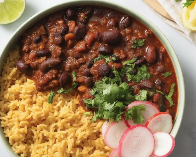 A bowl of homemade Chile Colorado, inspired by today's Colorado recipe.