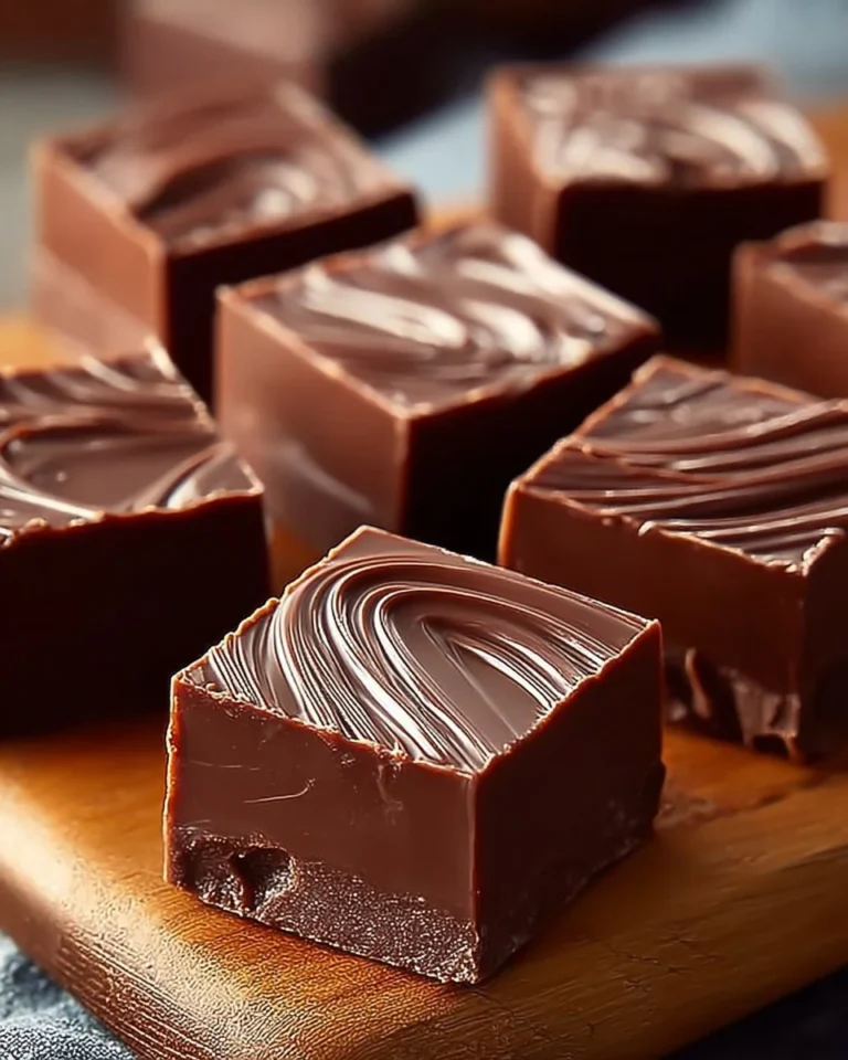 Homemade 3-Minute Fudge on a plate with chocolate sprinkles