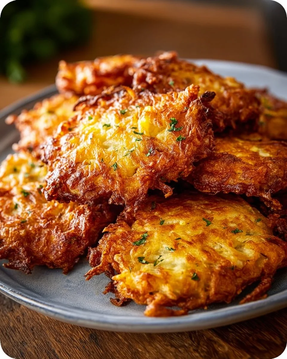 Delicious Amish cheesy onion fritters served with dipping sauce.