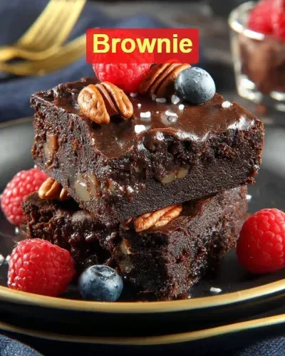 Decadent homemade brownies with a rich chocolate flavor