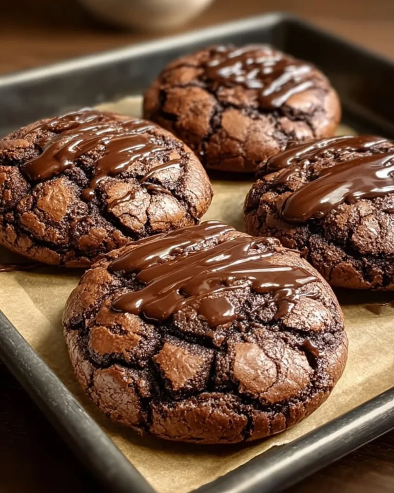 Delicious brownie mix cookies fresh out of the oven, ready to be enjoyed.