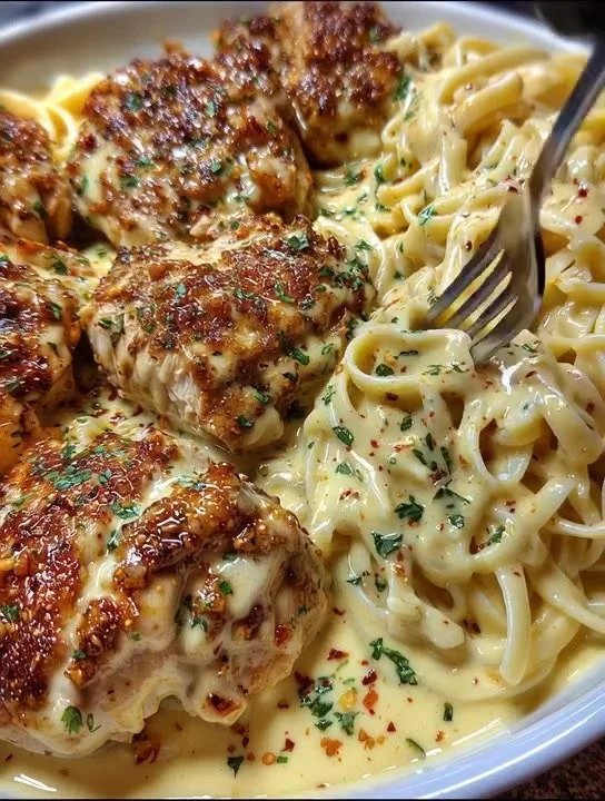 Cheesy Cajun Alfredo Chicken