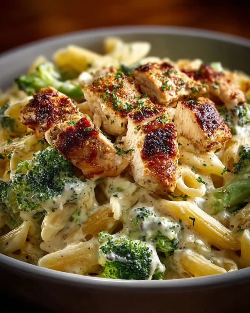 Creamy Chicken Broccoli Alfredo Pasta