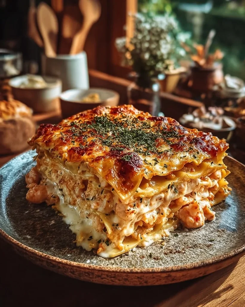 Creamy Seafood Lasagna with Shrimp & Crab