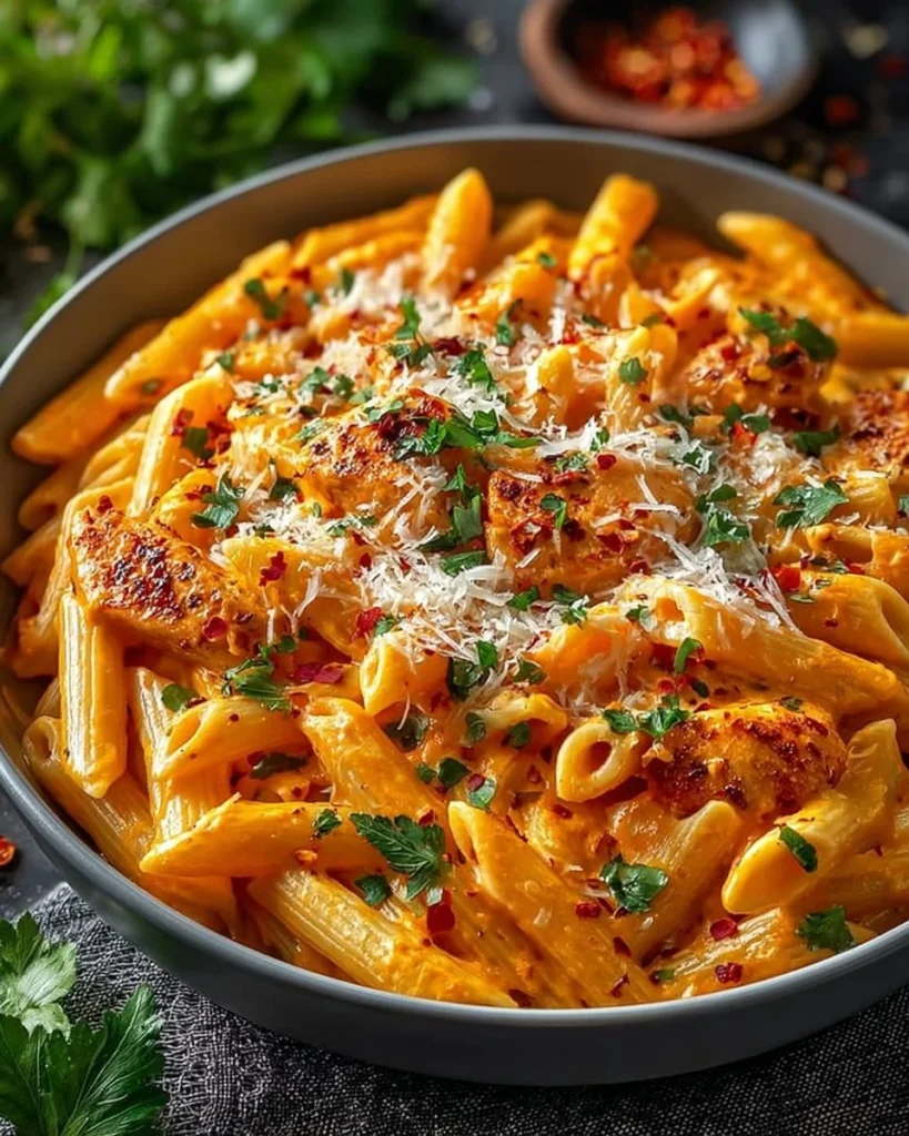 Creamy Tomato Chicken Pasta Delight