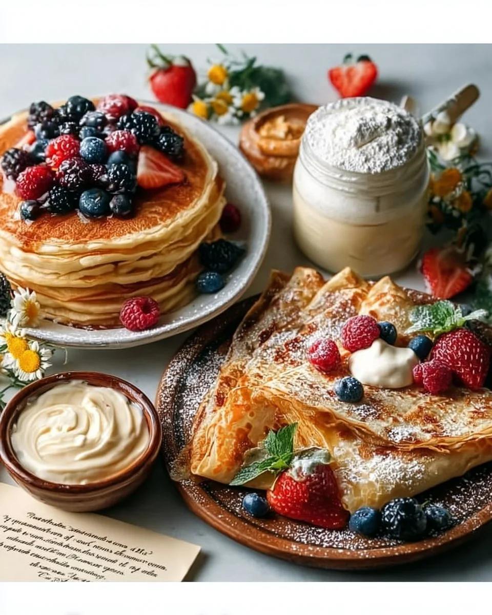 Homemade pancake mix for easy pancakes and crepes