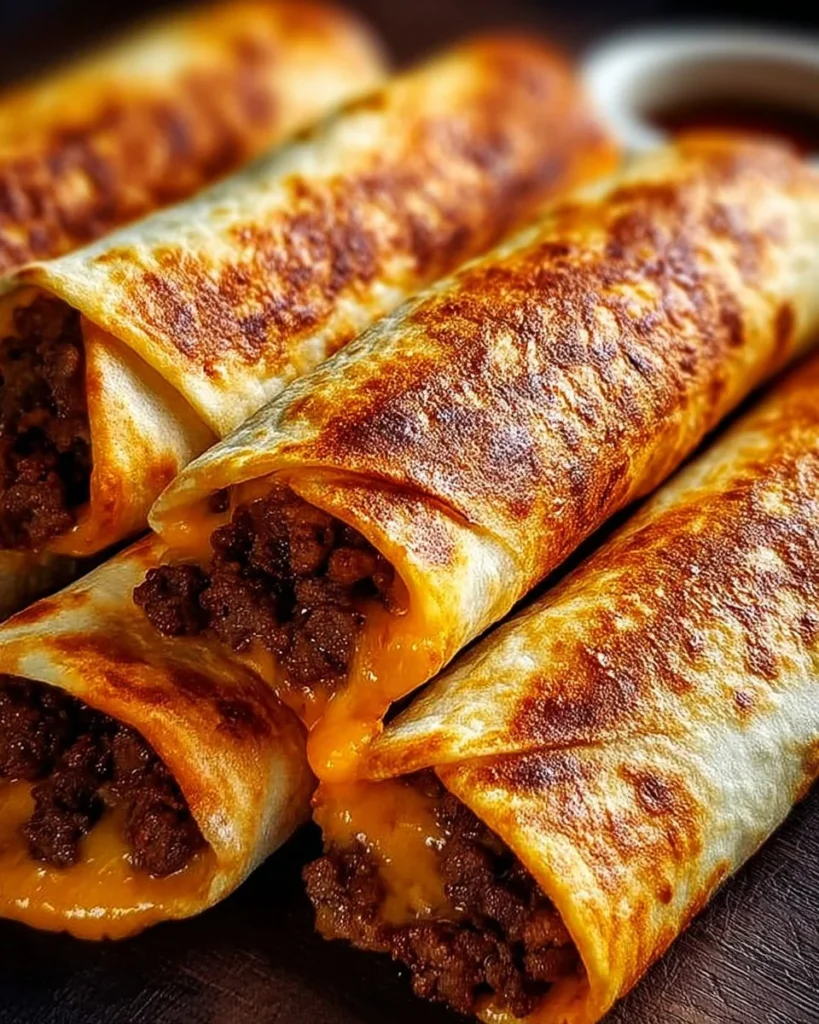 Garlic Butter Beef Cheeseburger Rollups