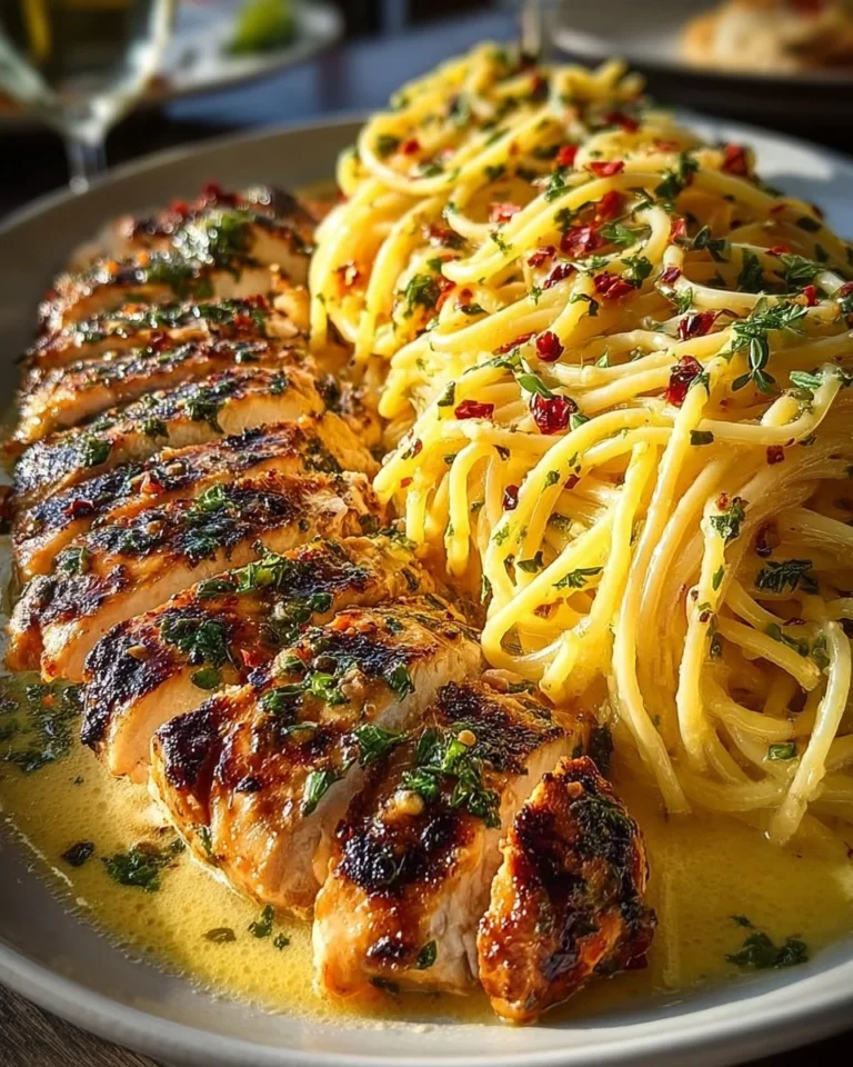 Delicious Garlic Parmesan Chicken Spaghetti with Spicy Cajun Cream Sauce