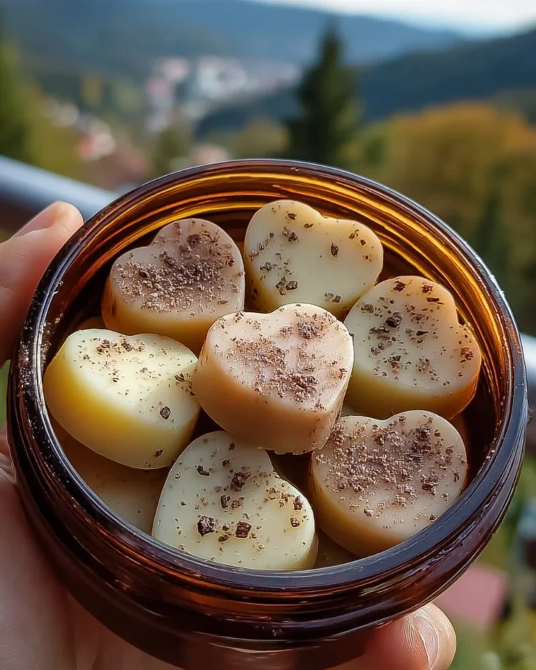 Heart-shaped lotion bars for moisturizing and nourishing skin