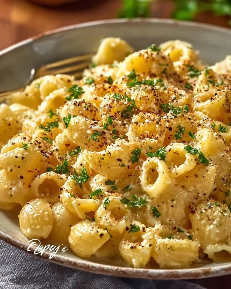 One-pan butter parmesan pasta served in a bowl with grated cheese on top