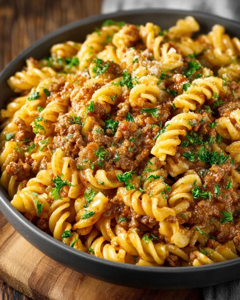 One-Pot Cheeseburger Macaroni