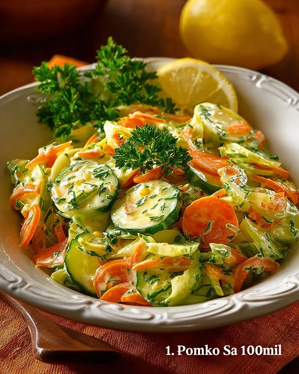 Różnorodne sałatki z świeżych składników na talerzu