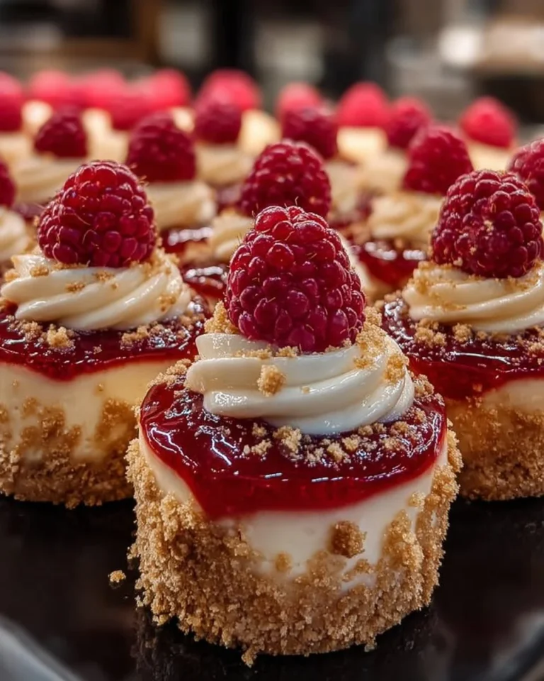 Delicious raspberry bliss cheesecake bites on a plate