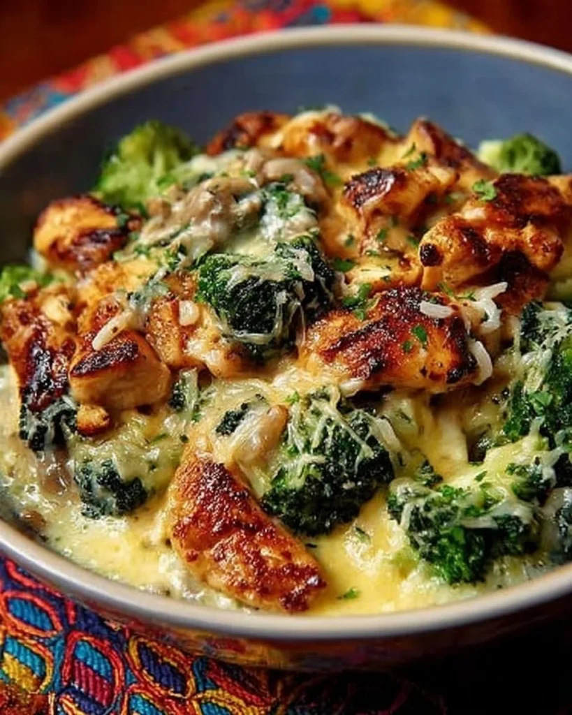 Skinny Chicken & Broccoli Alfredo