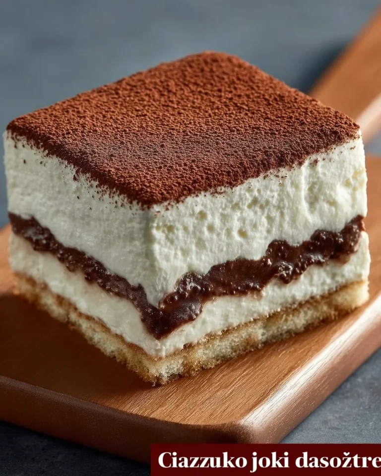 Ciasto jogurtowe z mascarpone i czekoladą na talerzu