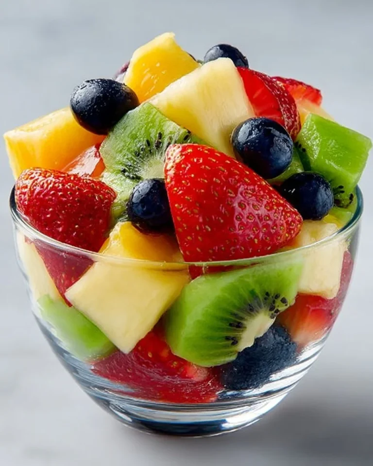Colorful fruit salad cup filled with fresh assorted fruits for a healthy snack