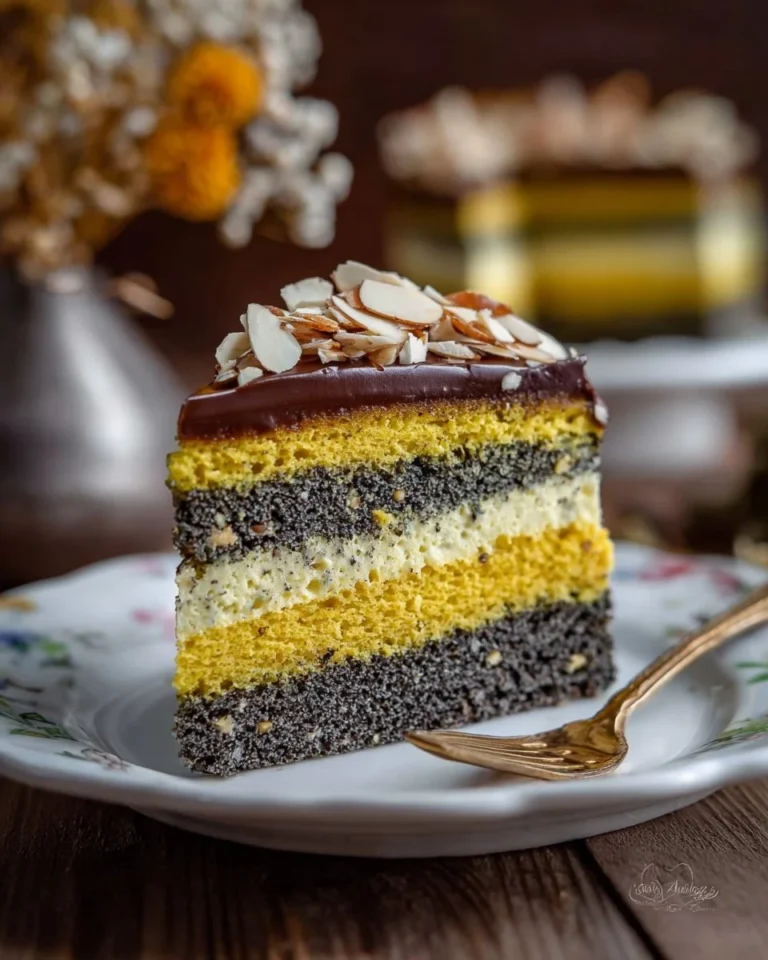 Makowiec w biszkopcie - tradycyjne ciasto z makiem