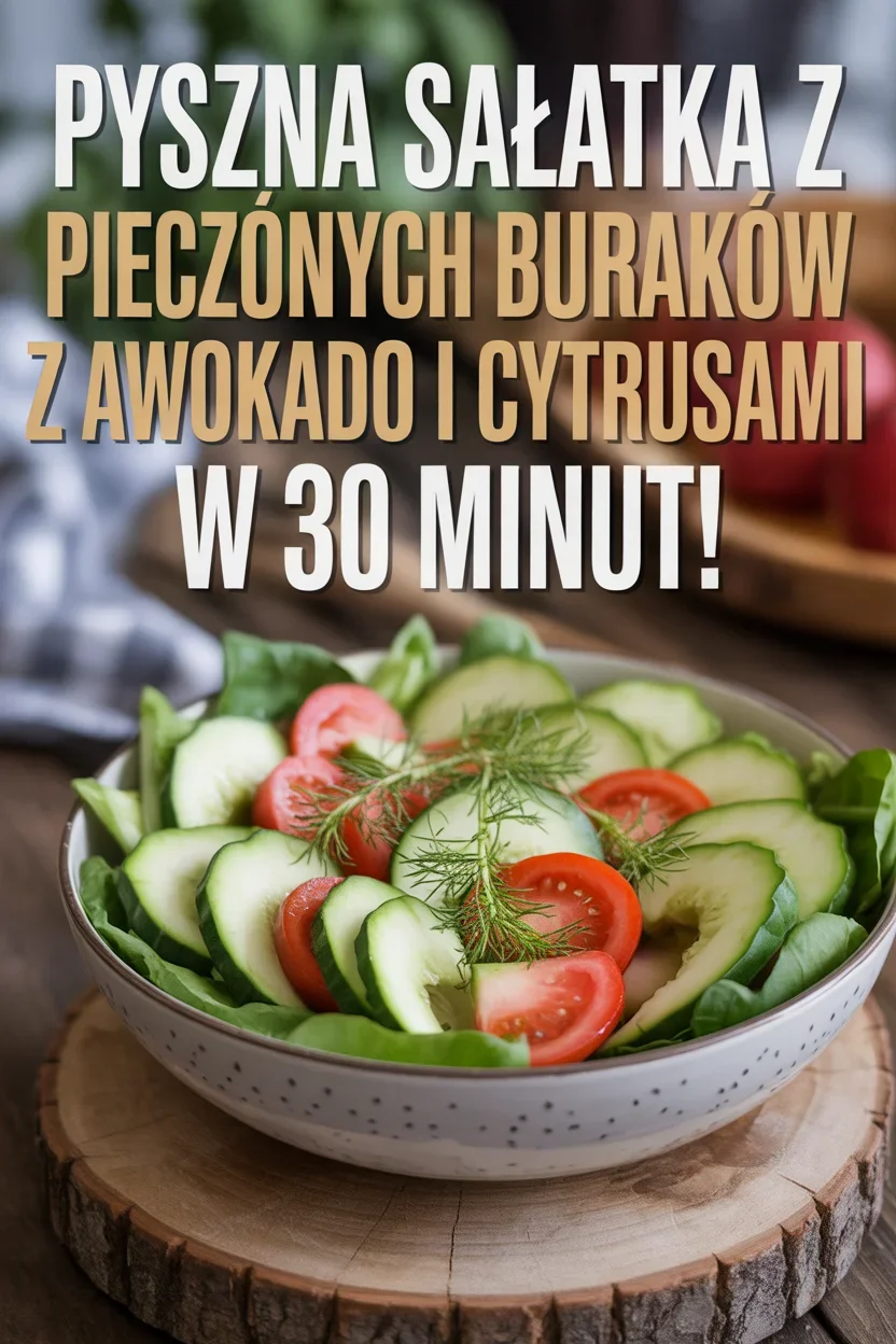 Sałatka z Pieczonych Buraków z Awokado i Cytrusami